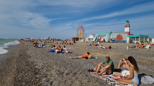 В Крыму 128 день лета! Сколько отдыхающих! Октябрь!