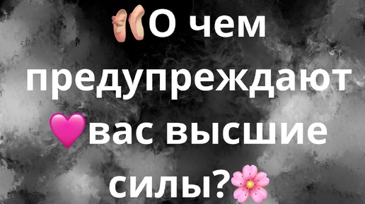 О ЧЕМ ПРЕДУПРЕЖДАЮТ ВАС ВЫСШИЕ СИЛЫ?🌸🩷🩰