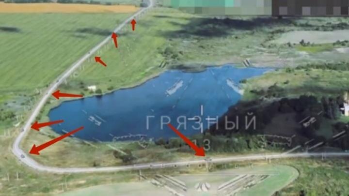 Кадр из видеосъемки: враг шел как на парад…