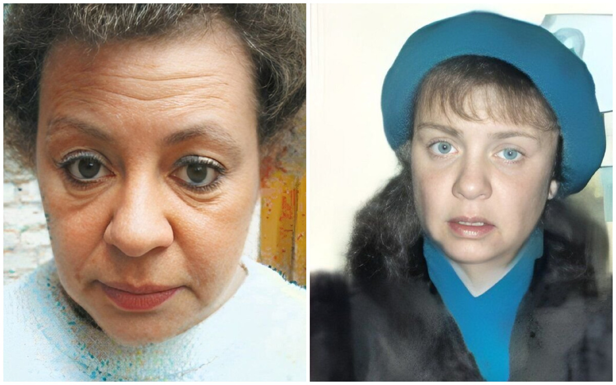 Сестры Юкины в последние годы жизни. Слева - Татьяна, справа - Ольга