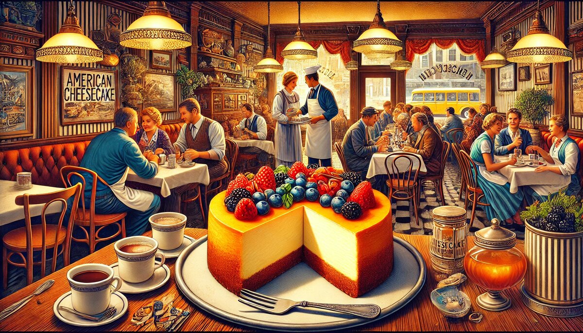 Традиции, связанные с чизкейком (сгенерировано DALL-E)
