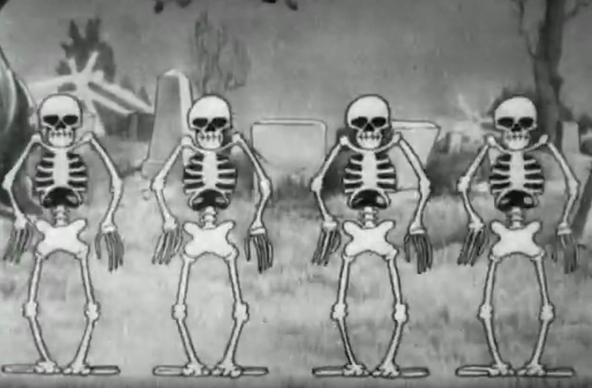 The Skeleton Dance, мультфильм, 1929