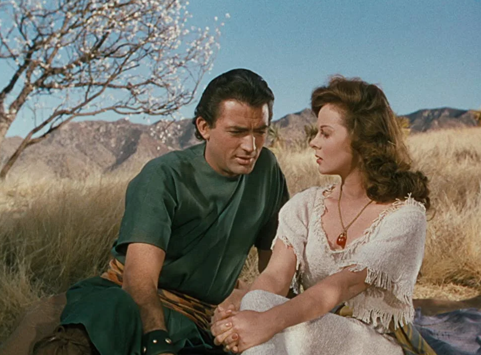 На илл.: кадр из фильма "Давид и Вирсавия" (1951, США). Давид - Грегори Пек, Вирсавия - Сьюзен Хэйворд.