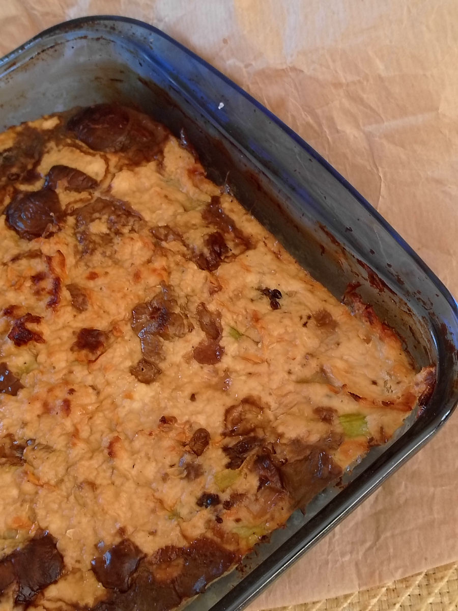 Мясной хлеб только что из духовки. Фото автора