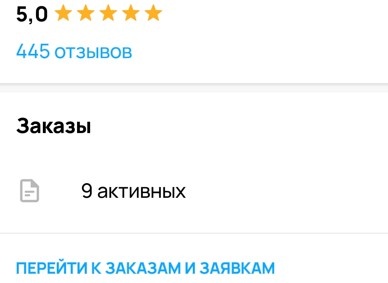 Скриншот из профиля автора
