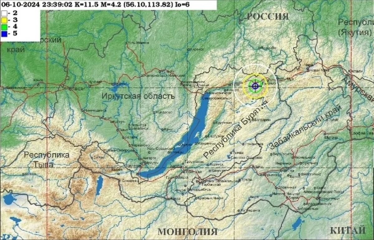    Землетрясение зарегистрировали на севере Бурятии утром 7 октября