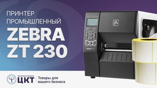 Zebra ZT 230 – принтер промышленного класса