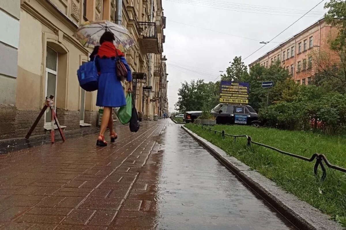    Петербуржцев предупредили о начале сезона дождей и похолодании