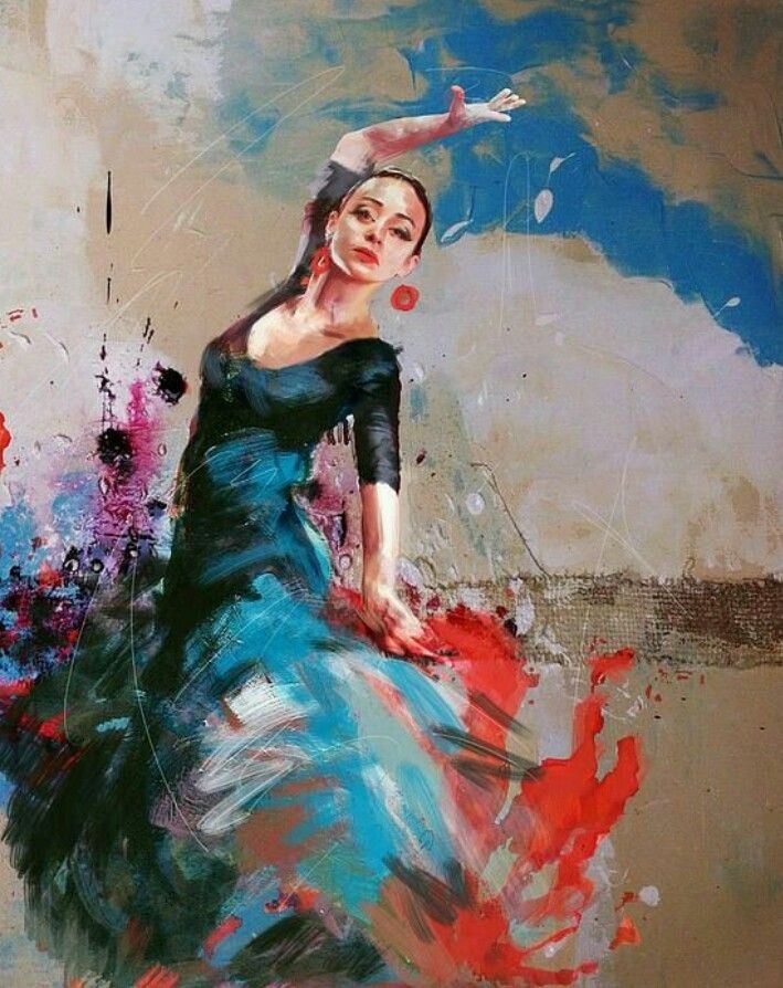 #painting #живопись #Maryam_Mughal_Dance_paintings