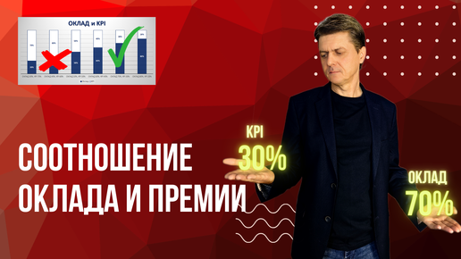 Оклад и премия KPI - соотношение. Какой размер оклада и премии установить