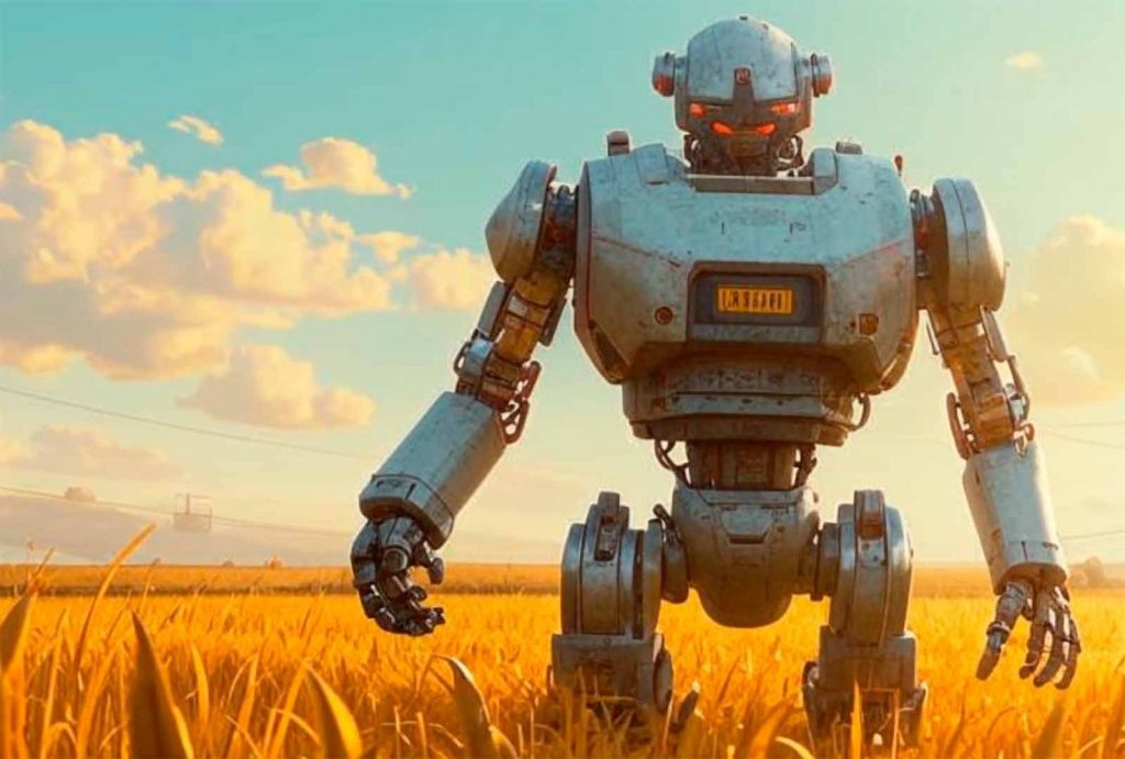   Робот в поле. Фото: roboticsworld.ru Анна Камалова