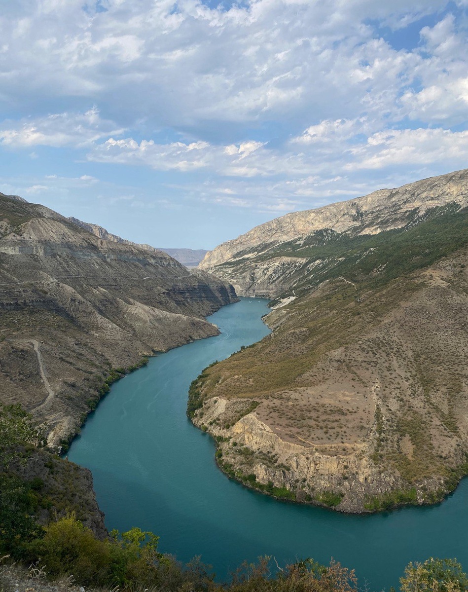 Сулакский каньон, фотография сделана автором