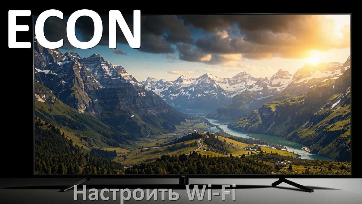 
Как подключить телевизор ECON к Wi-Fi роутеру и настроить интернет