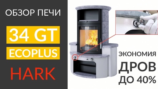 Отопительная печь камин 34 GT ECOplus от компании HARK