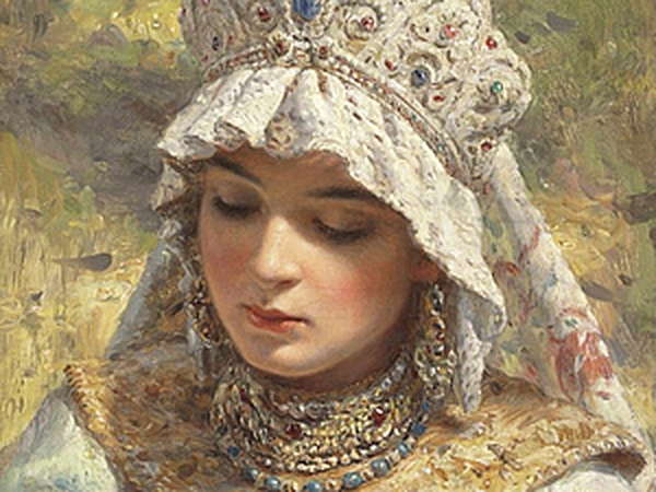 К. Маковский Русская красавица в кокошнике