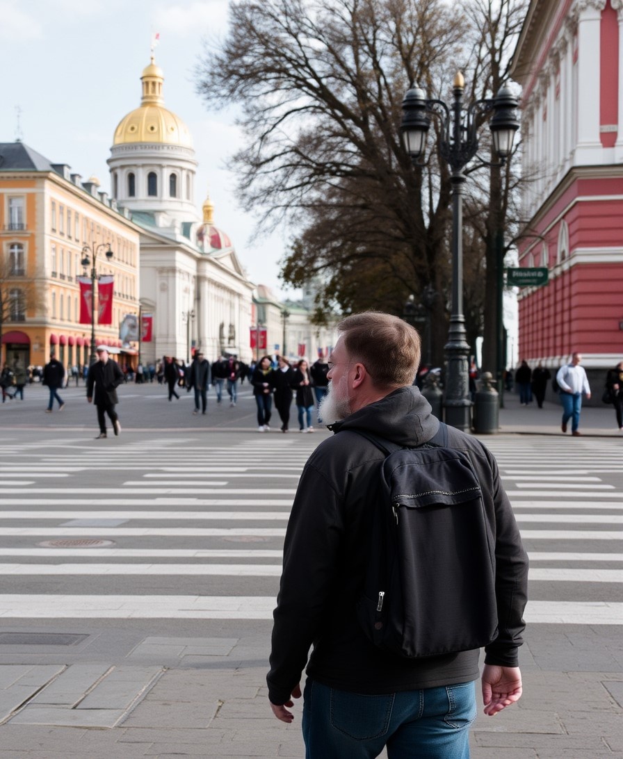 Турист в Питере