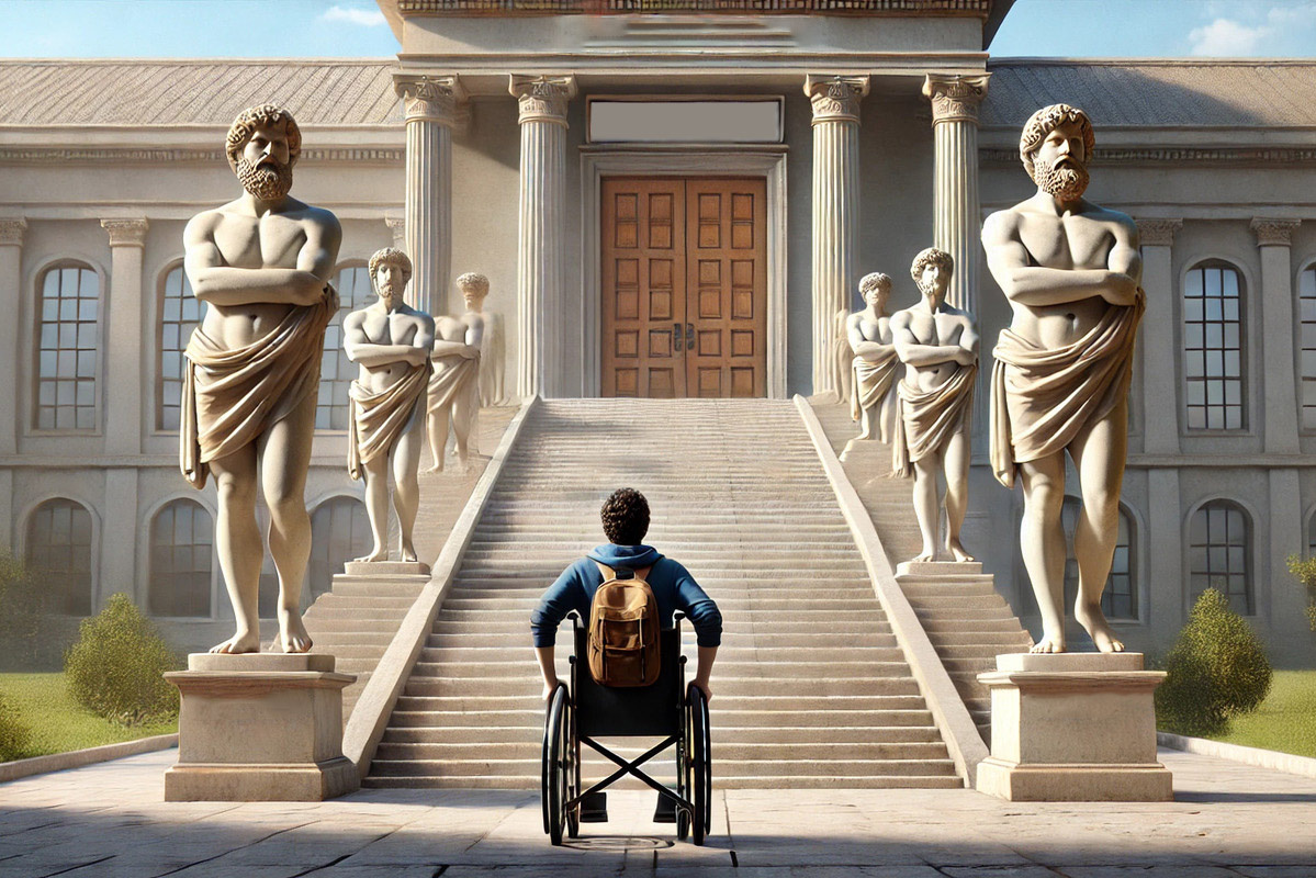 Во многих странах у людей с особенностями здоровья до сих пор нет доступа даже к базовым услугам. Источник: нейросеть📷
