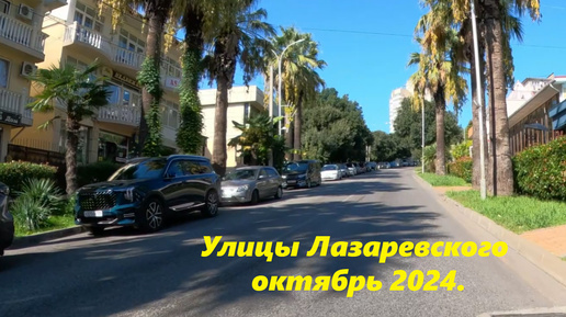 Улицы Лазаревского в октябре 2024г. Все зеленое!