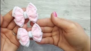 Очень ПРОСТО!Бантики на первые хвостики🎀