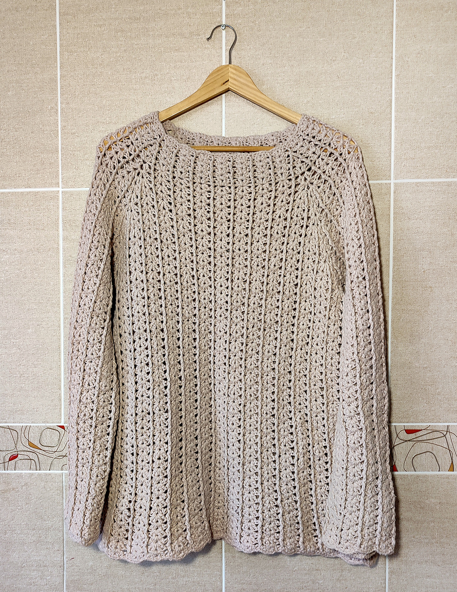 Пуловер крючком