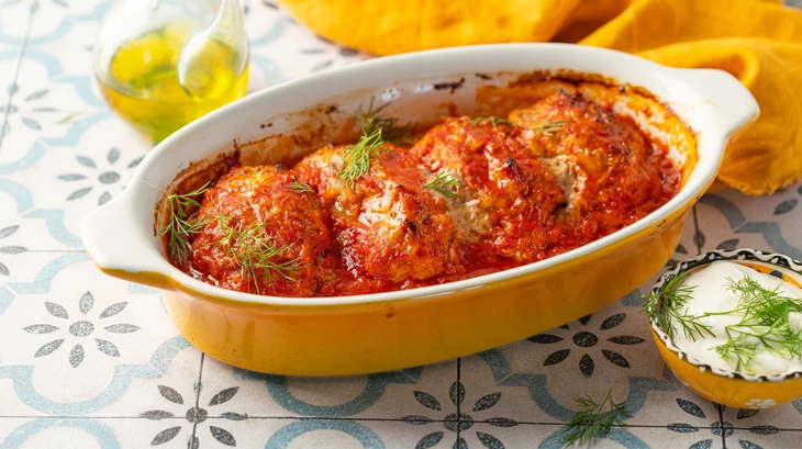 Ленивые голубцы с тыквой