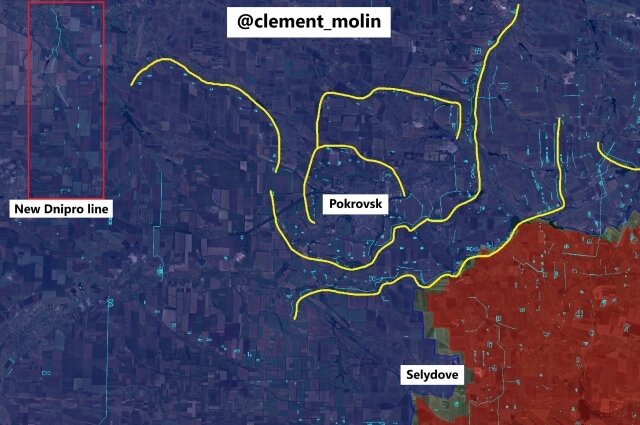    Новая линию укреплений украинских войск. Фото: соцсети