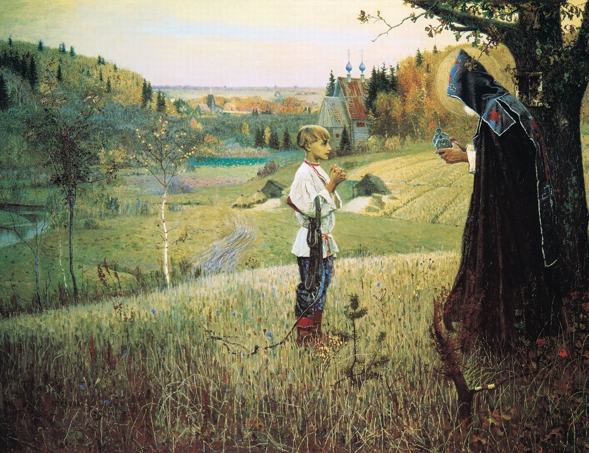 Нестеров М.В. Видение отроку Варфоломею, 1890