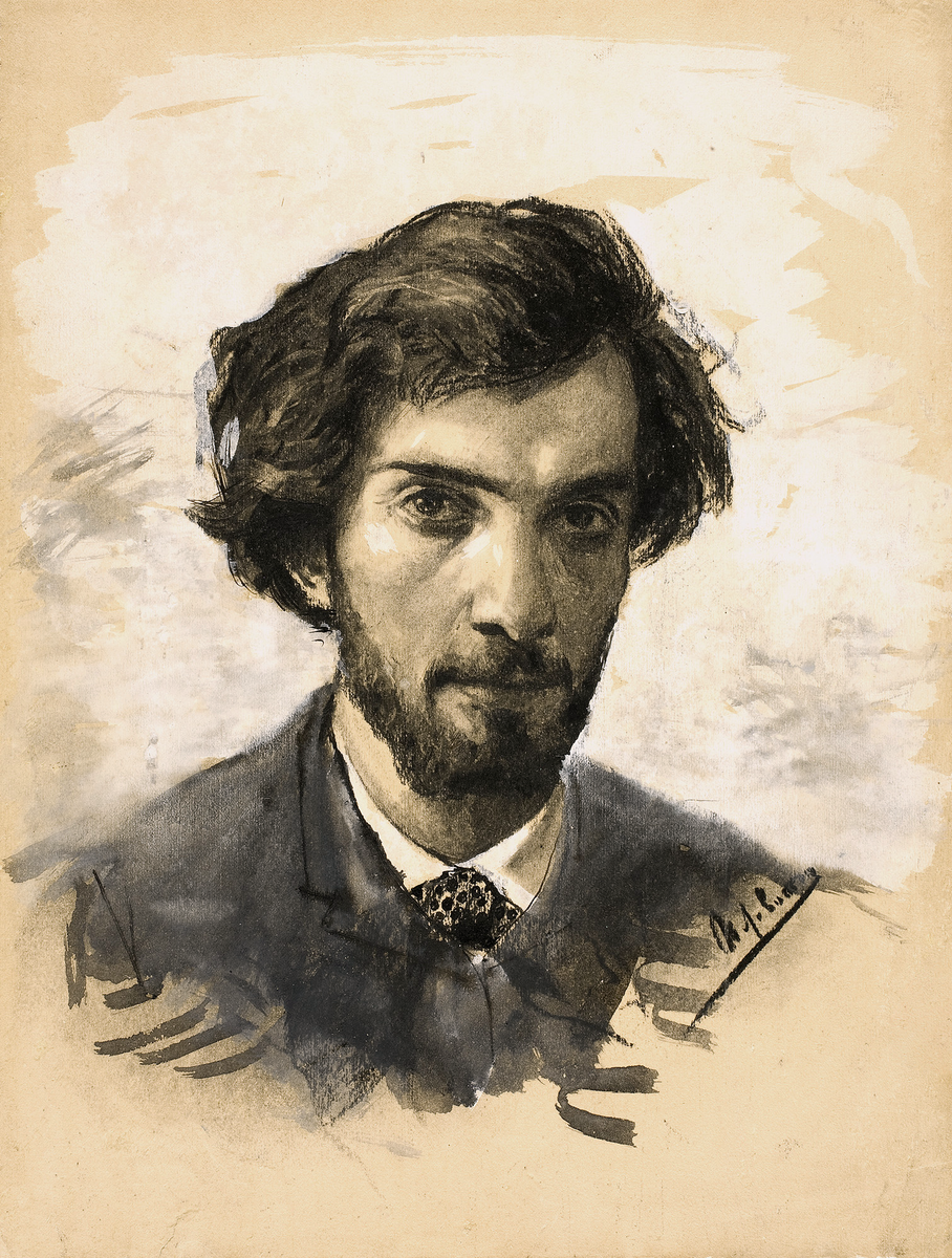 «Автопортрет», (первая половина 1880-х). Государственная Третьяковская галерея, Москва