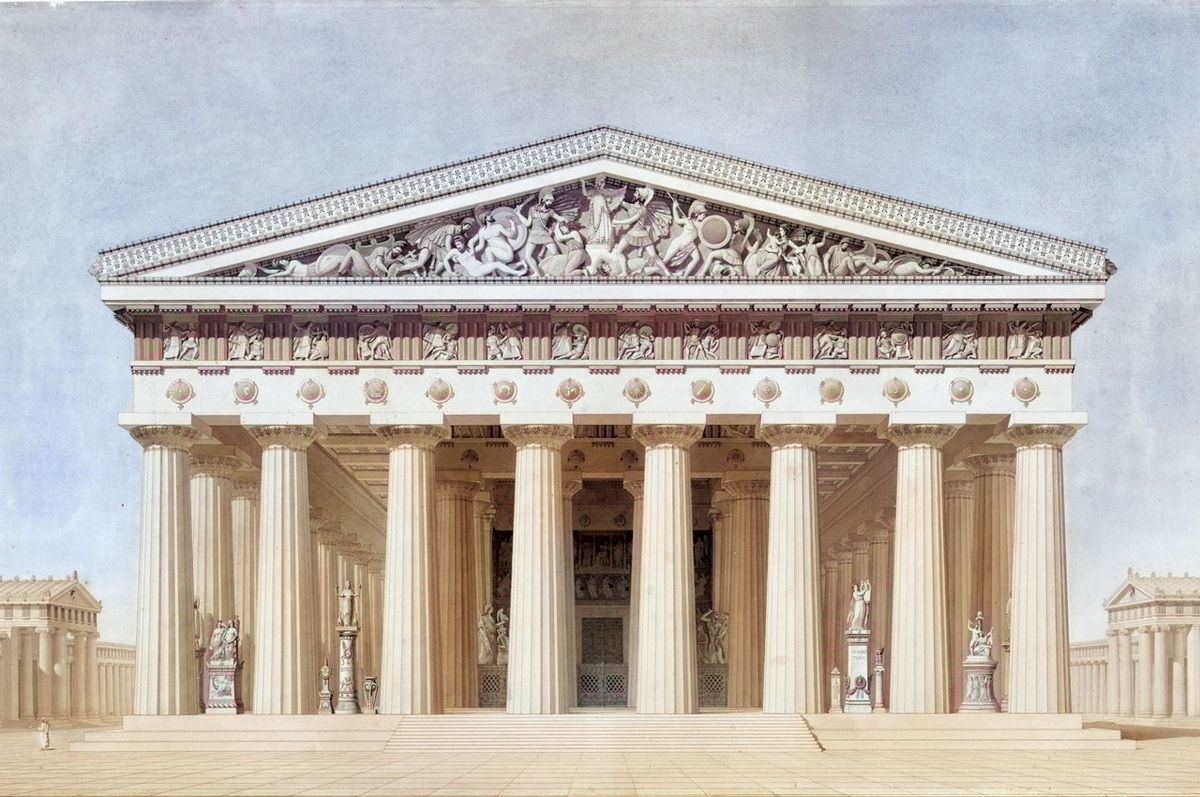 Парфенон, Афины, 447–438 гг. до н. э. Реконструкция