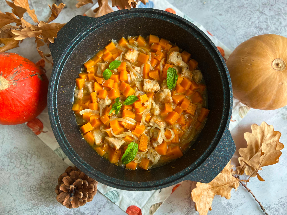 Тыква с мясом – Сладкий Персик