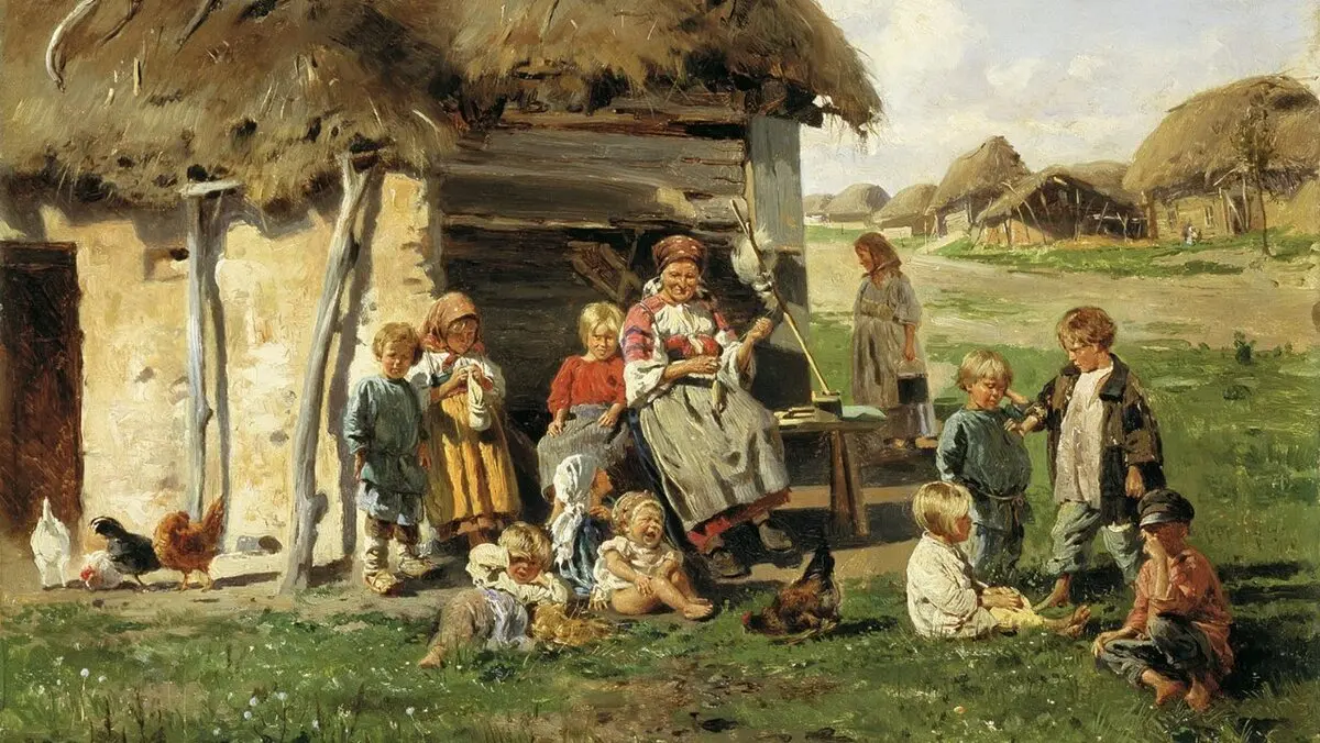 В.Маковский "Крестьянские дети".
