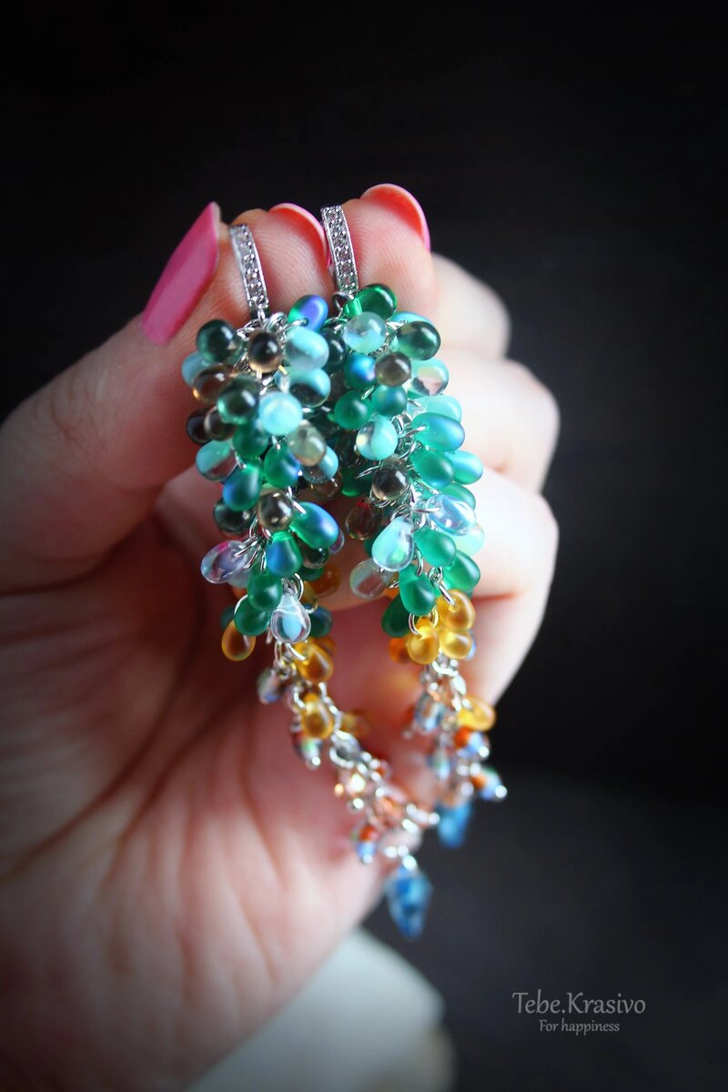 Чешские капли и австрийские кристаллы