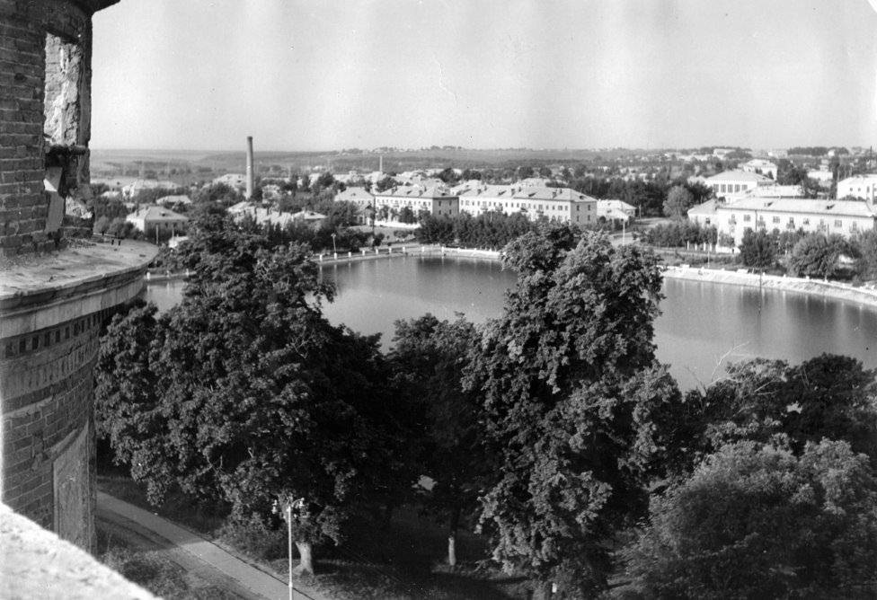 Общий вид города Богородицка из парка 1971 год. Фотография из архива Г. Мурашова