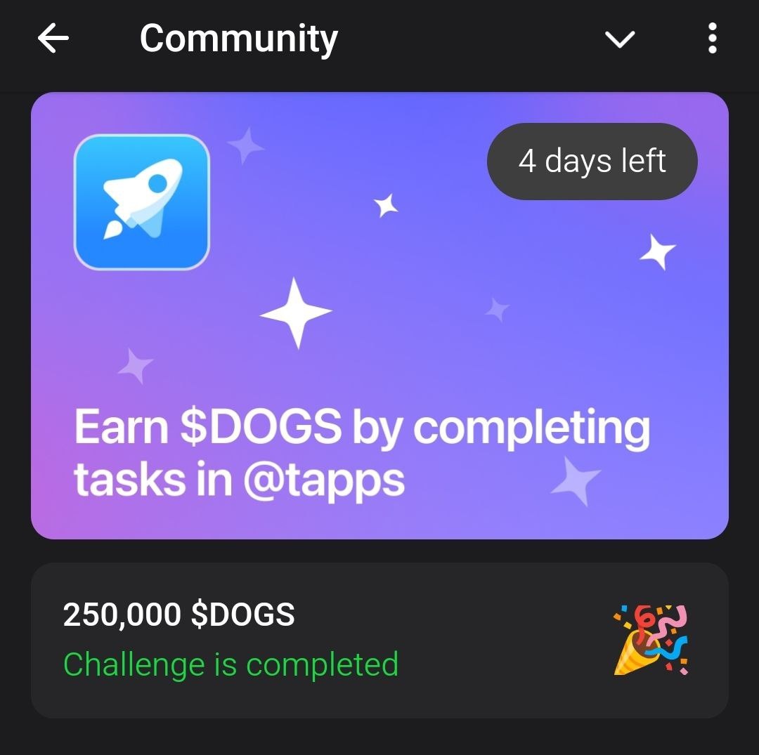 Community Telegram и $DOGS