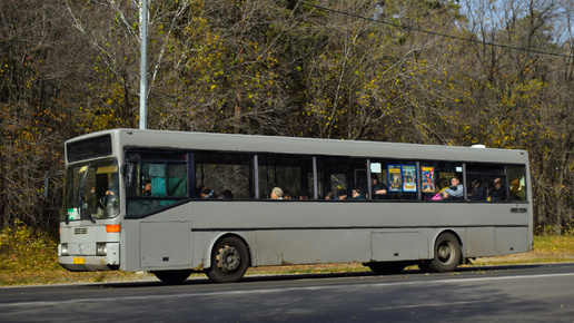 Автобус Mercedes-Benz O405 (АН 787 22). Покатушки по Барнаулу. / Ride on the Mercedes-Benz O405 bus.