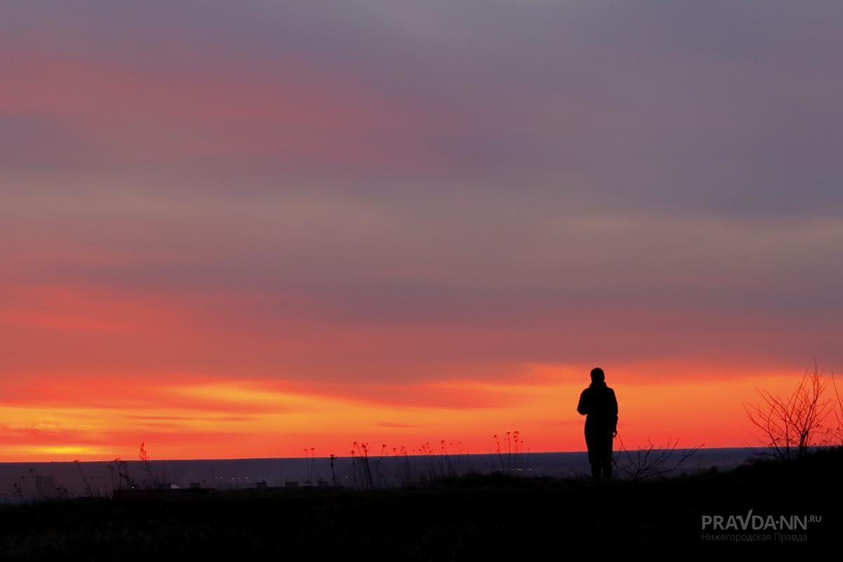    Розовый закат обещает сильные ветра