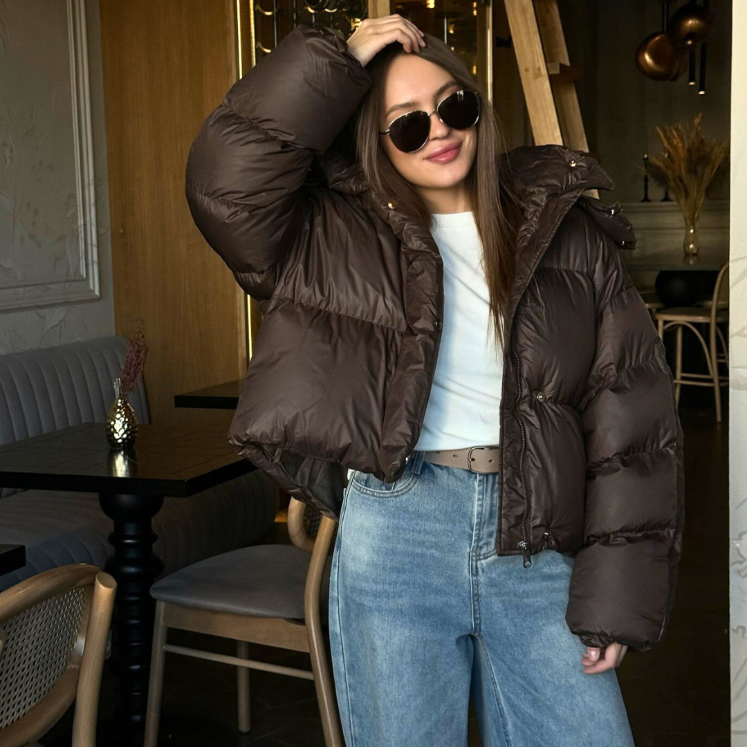 ✅ Пример правильного кроя джинсов под куртку. 