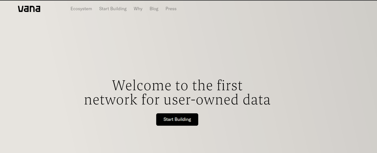 Главная страница сайта Vana