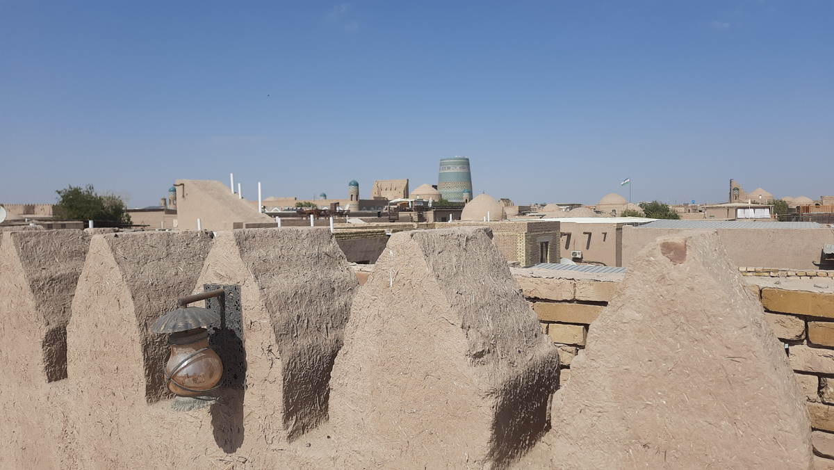 Хива с крыши отеля. Сентябрь 2024 года