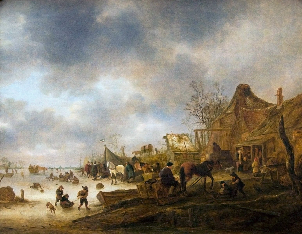 Исаак Ван Остаде «Зима», 1645 г.