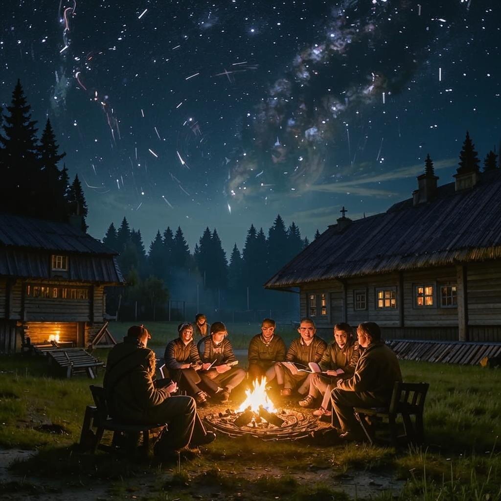 Простой семейный вечер в превкушении грядущих событий.