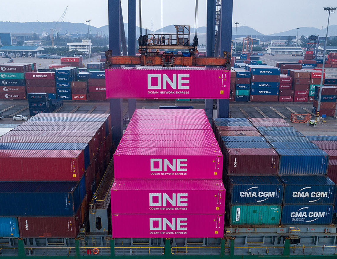 Морские контейнеры линии Ocean Network Express (ONE) 