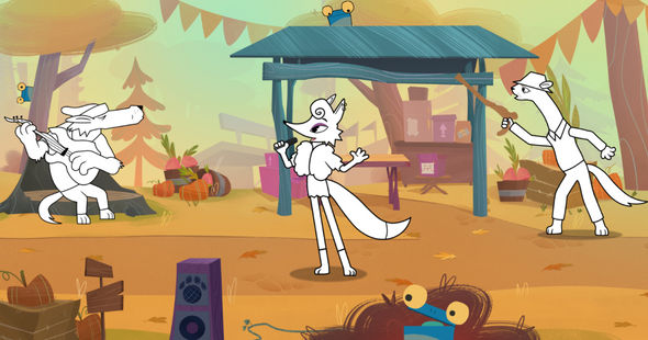     Развивающие раскраски с героями мультсериала «Барсукот. Очень зверский детектив» в «Рисовайке»