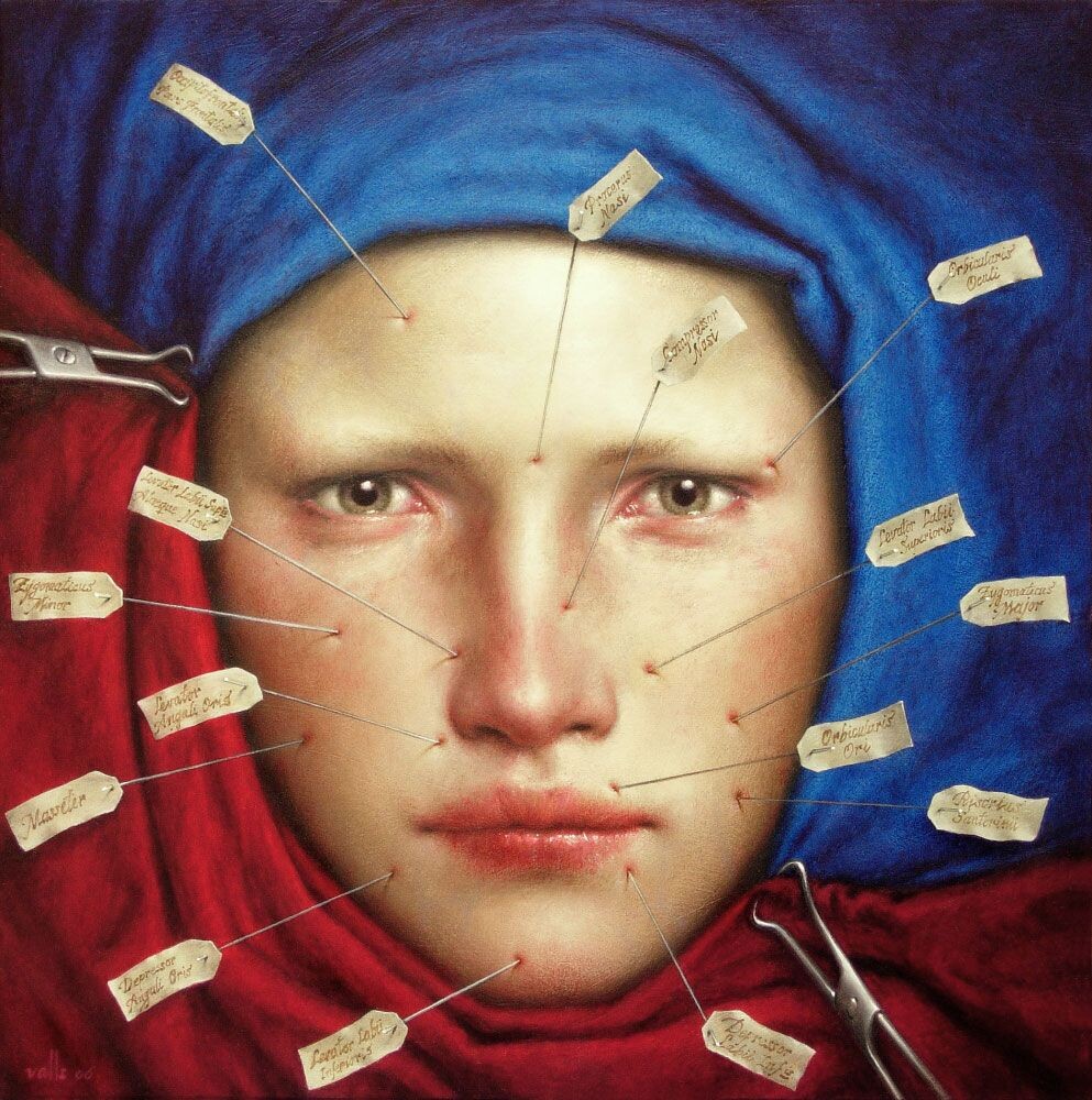 Картина художника ДИНО ВАЛЛСА / Dino Valls под названием " ЛЕКТИО " Масло / 25 х 25 см. 2006
