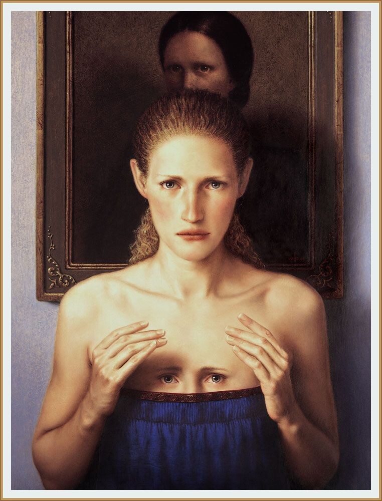 Картина художника ДИНО ВАЛЛСА / Dino Valls под названием " РАНА " Масло / 55 х 42 см  1997