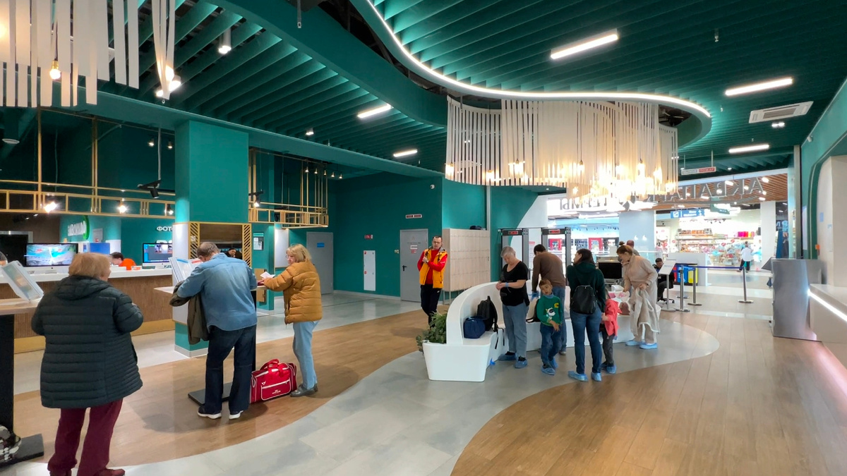 Вход и кассы аквапарка Океанис