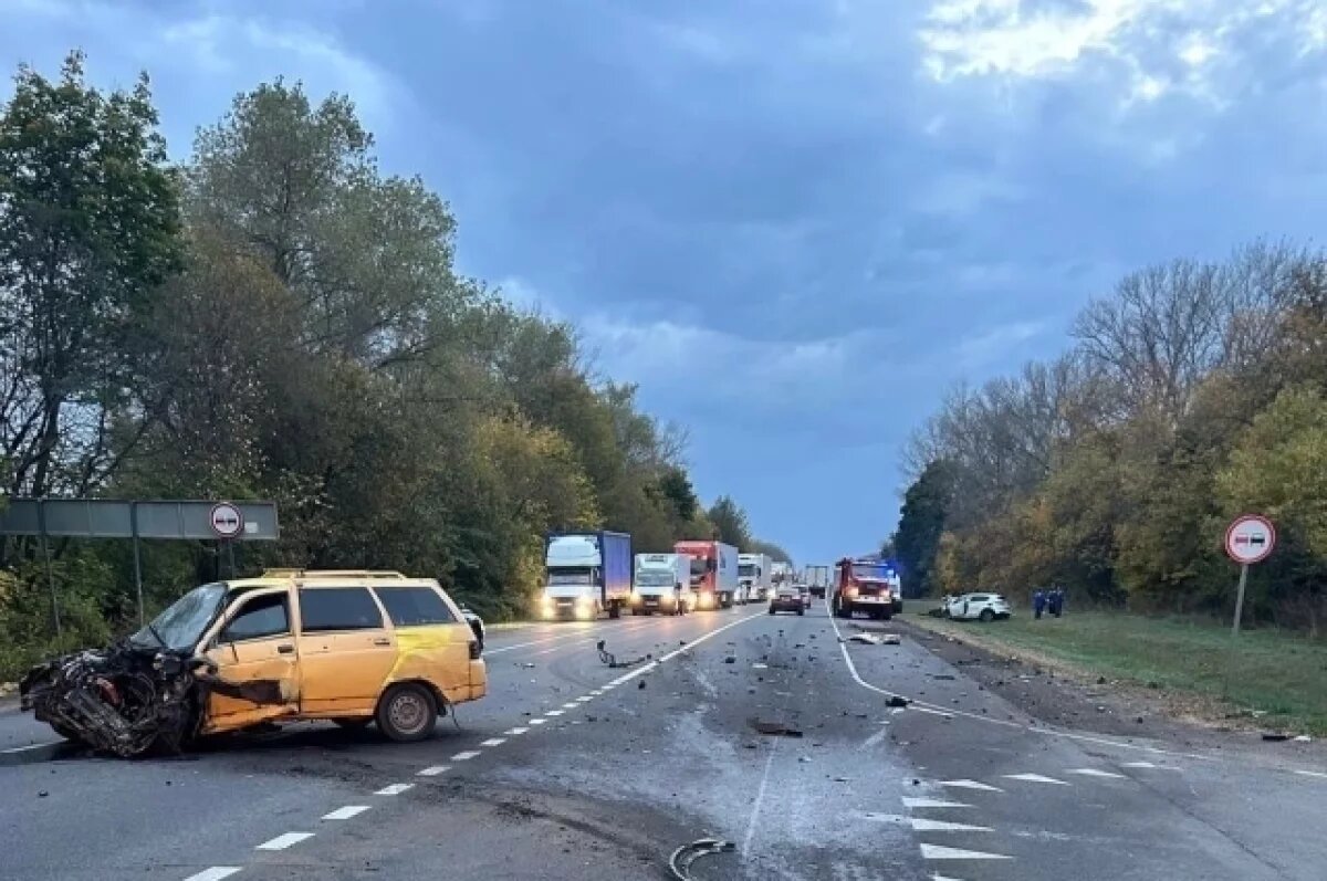    Два легковых автомобиля столкнулись на трассе «Крым» в Тульской области