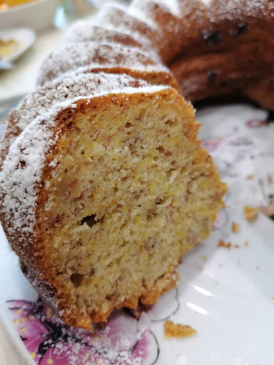Банановый кекс.