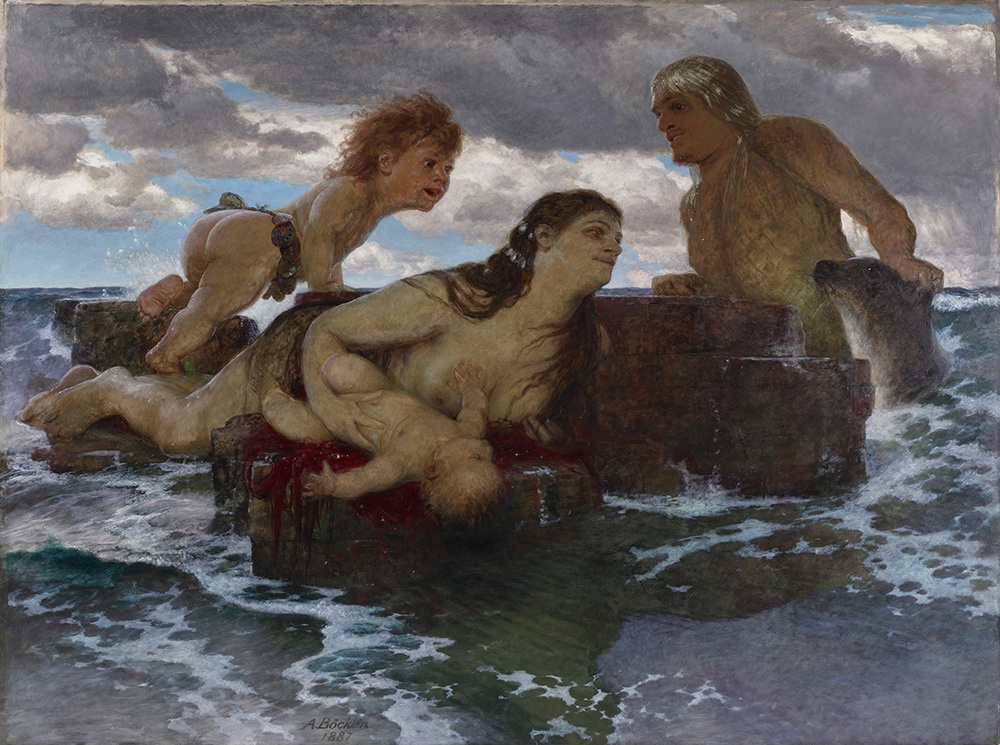 Арнольд Бёклин, «Морская идилия», 1887 г.