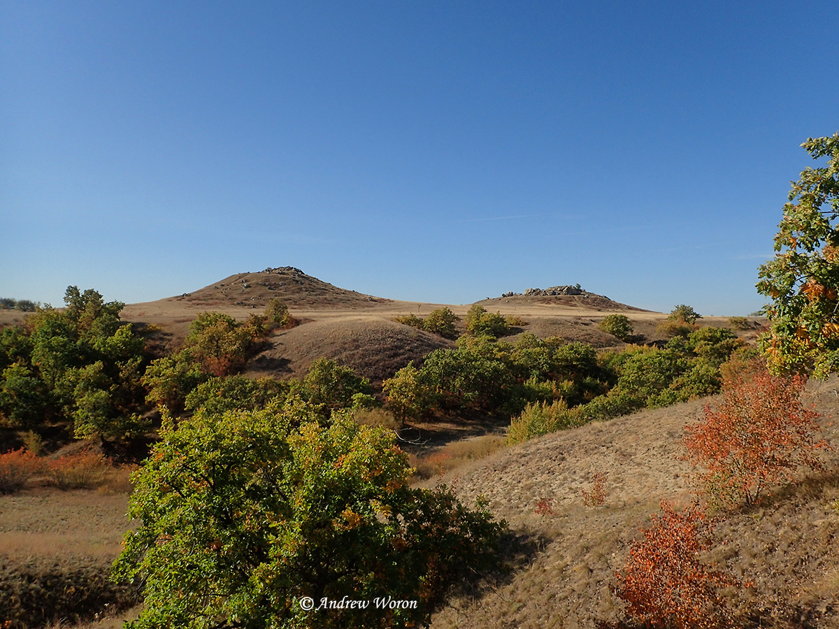Горы Уши, вид от оврага